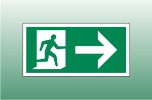 Exit sign right - Fire Exit Right Signs